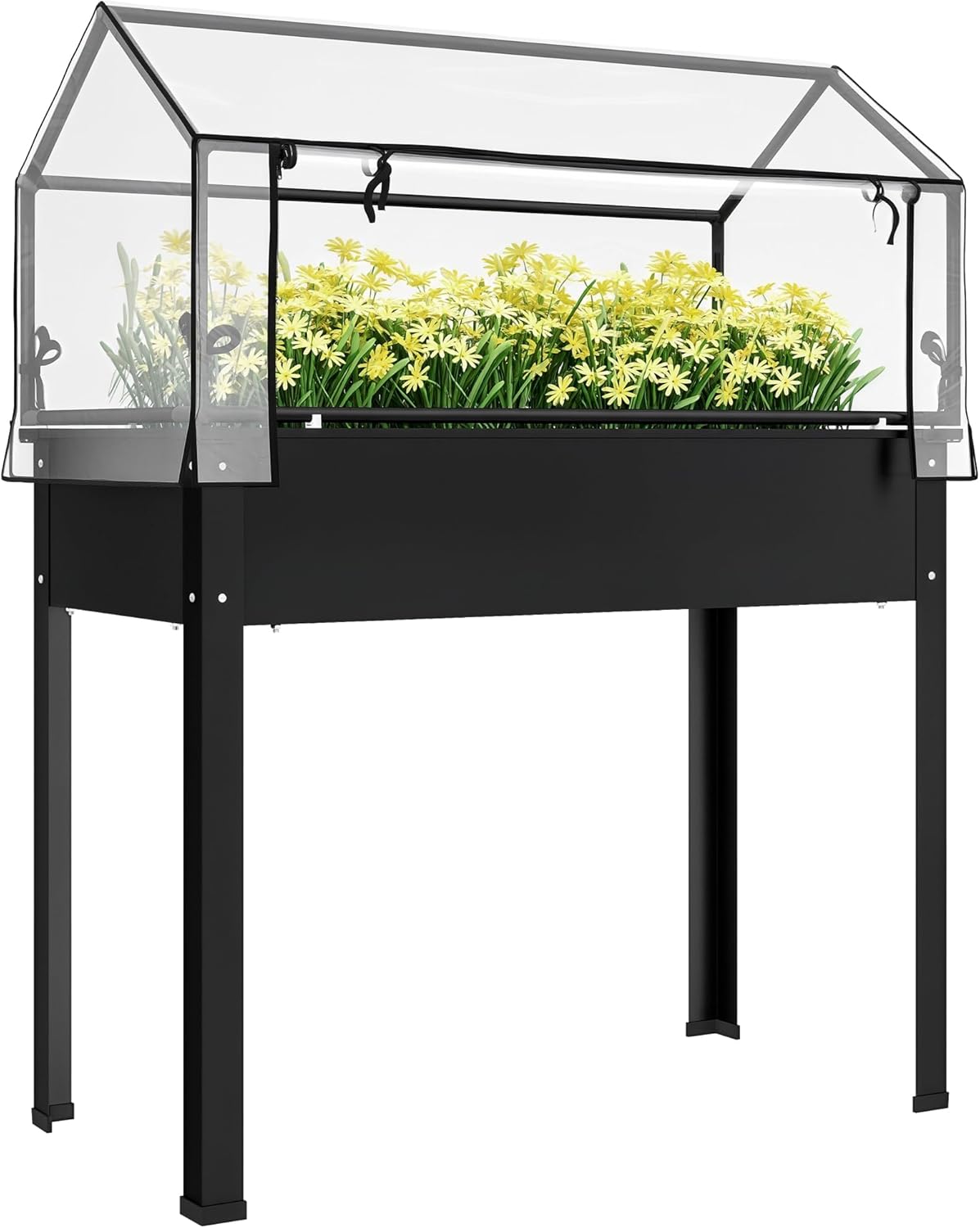 Raised Garden Bed - Jardinera Elevada Negra para Uso en