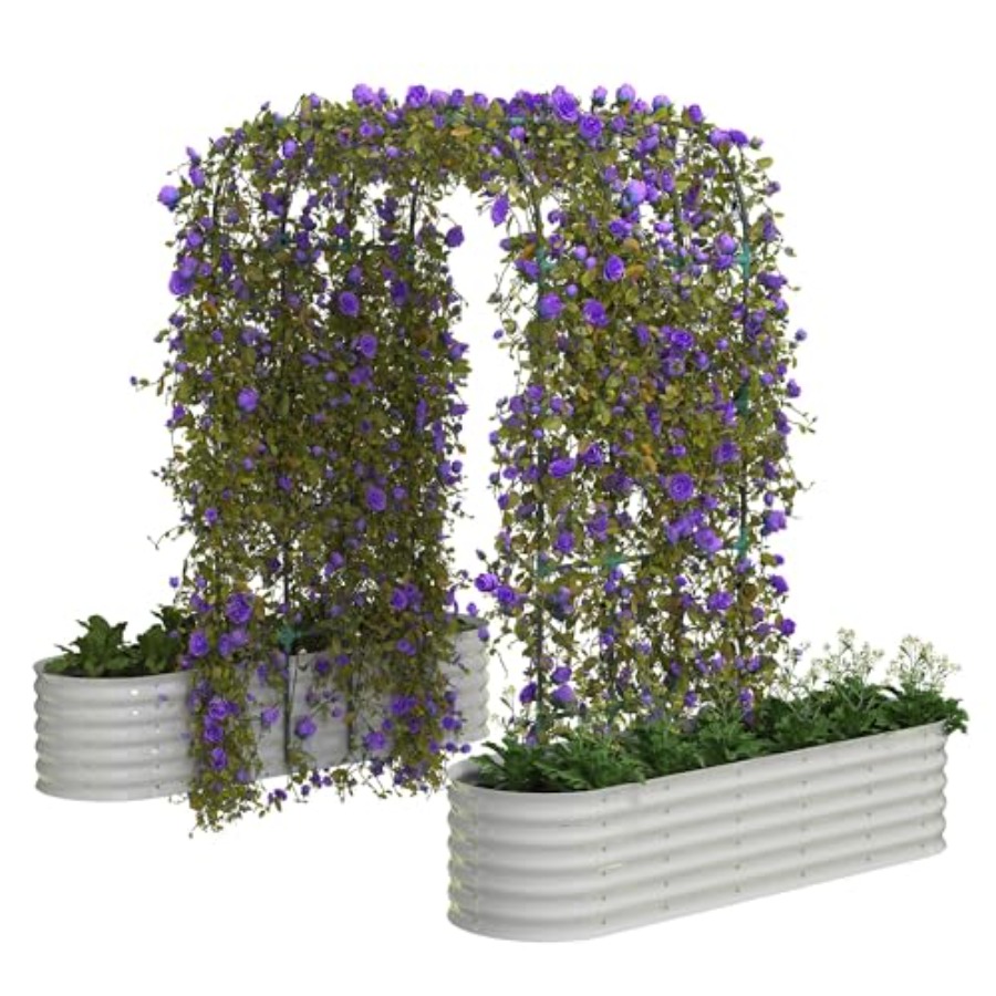 Raised Garden Bed - Cama de jardín elevada galvanizada con