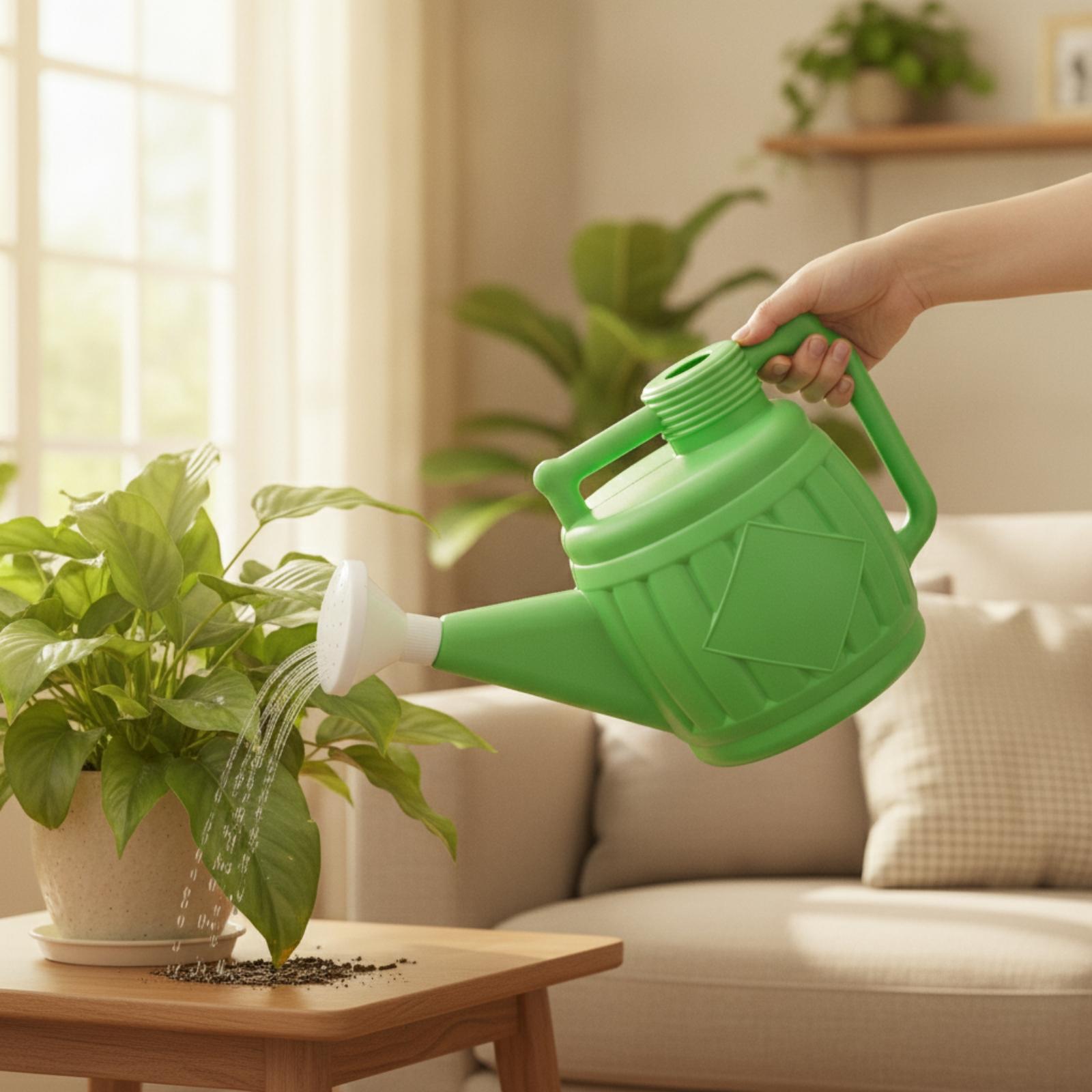 Watering Can - Regadera con cabezal rociador, contenedor ligero,