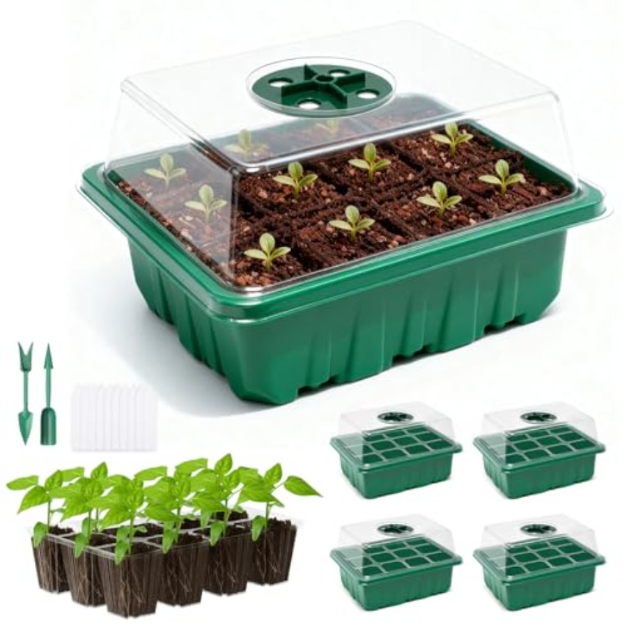 Seed Starter Tray - Paquete de 5 Bandejas de Germinación