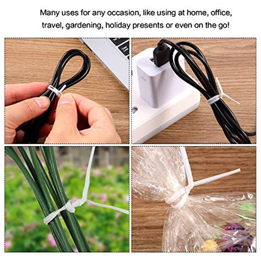 100 Uds BK WH bridas de alambr - Indoor Herb Garden reseña y precio