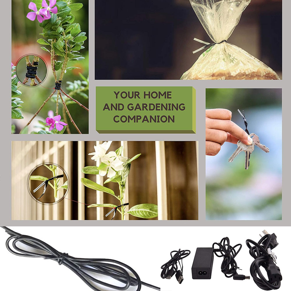 100 Uds BK WH bridas de alambr - Indoor Herb Garden reseña y precio