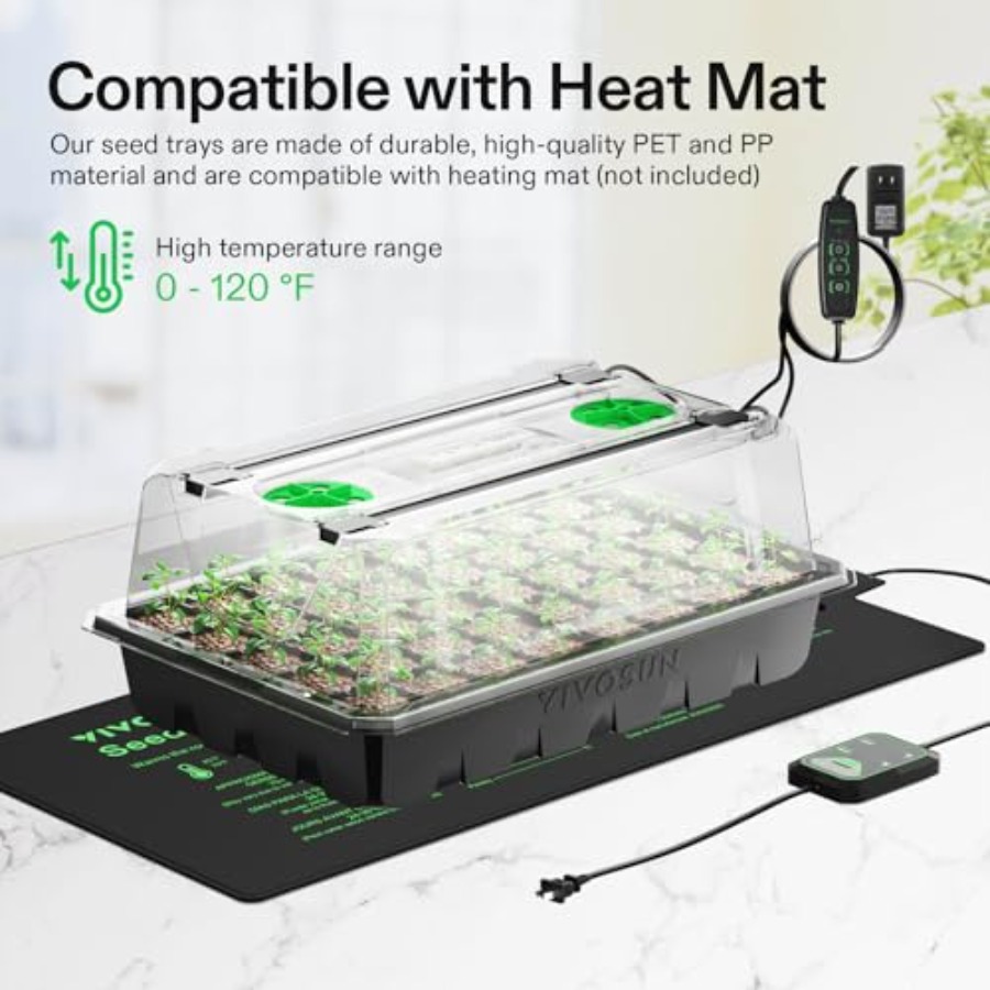 Paquete de 6 bandejas de germi - Seed Starter Tray reseña y precio