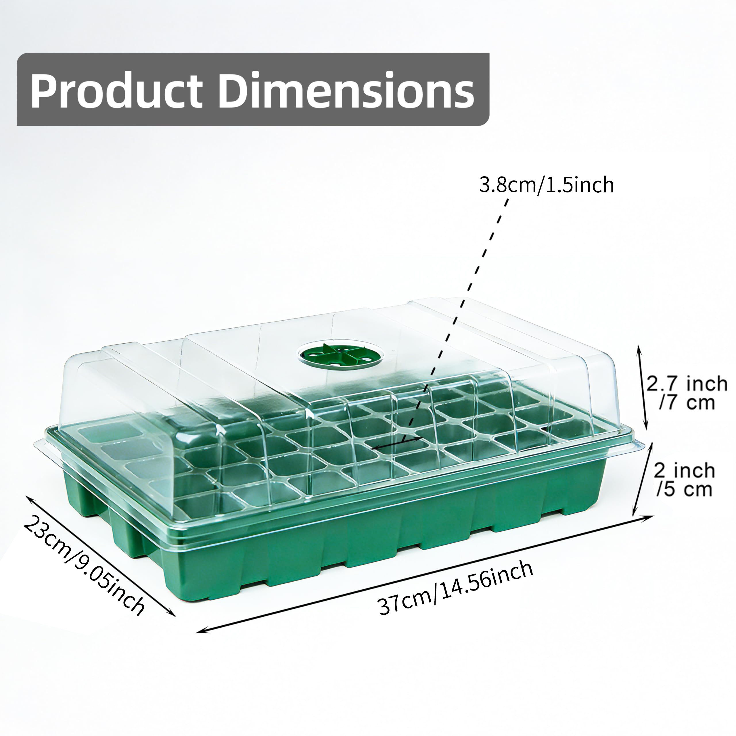 Invernadero con cubierta trans - Seed Starter Tray reseña y precio