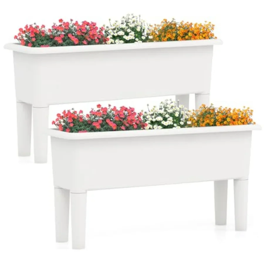 Juego de 2 jardineras elevadas - Self Watering Planter reseña y precio