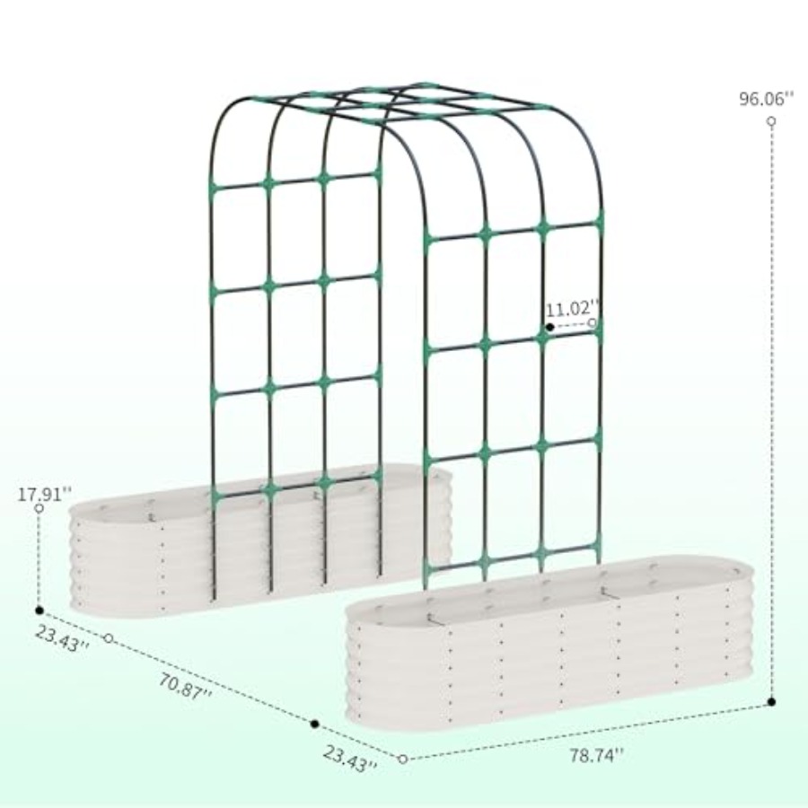 Cama de jardín elevada galvani - Raised Garden Bed reseña y precio