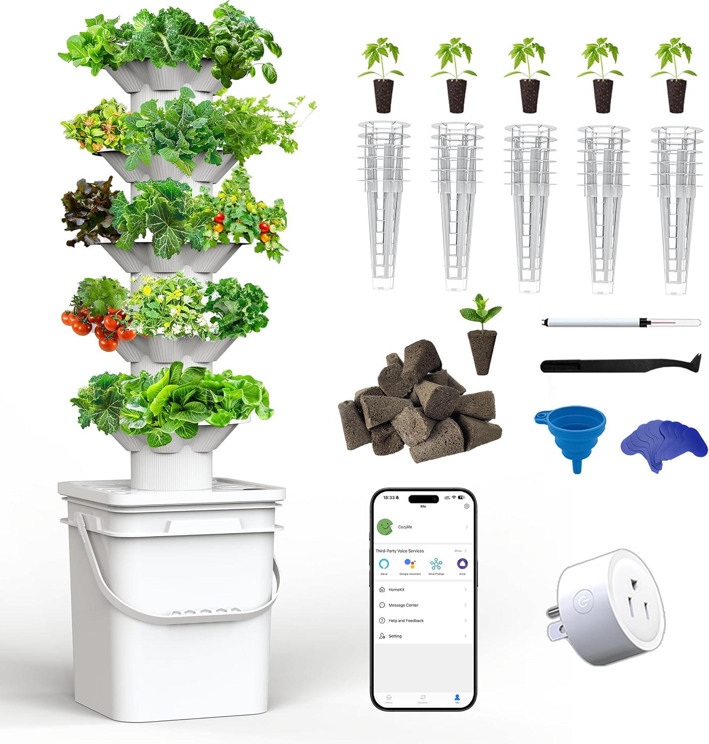 Kit de Sistema de Cultivo Hidr - Hydroponic Kit reseña y precio