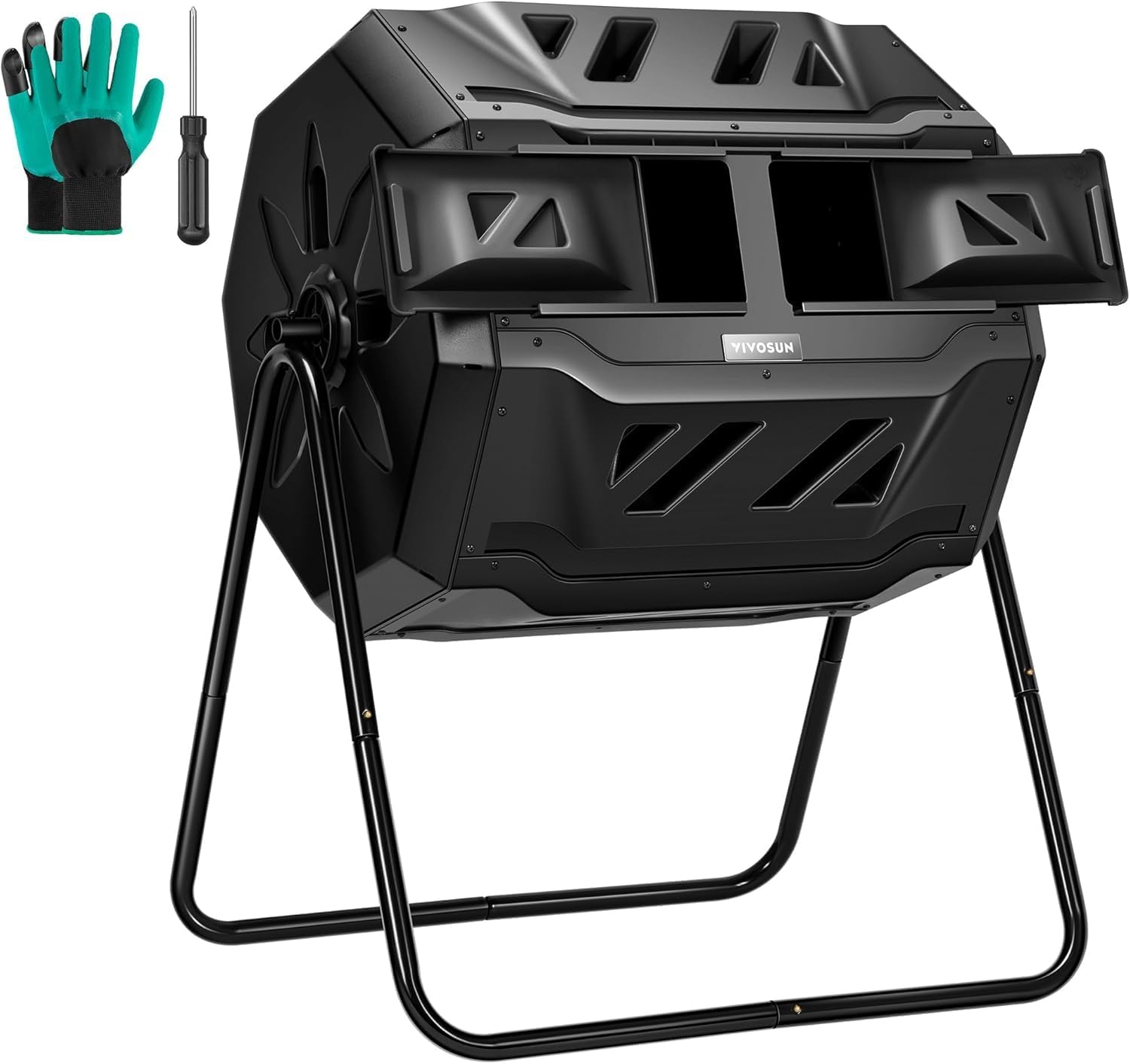 Compostador Rotatorio Doble pa - Compost Bin reseña y precio