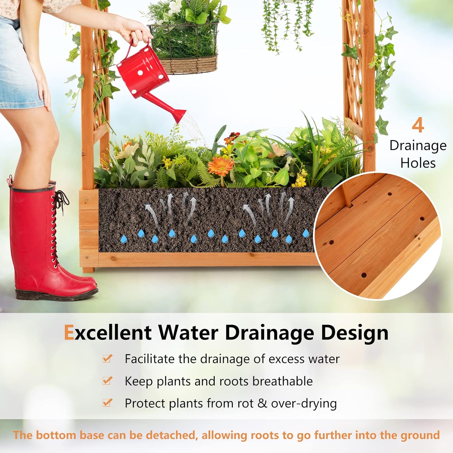 Jardinera Elevada de Madera co - Raised Garden Bed reseña y precio
