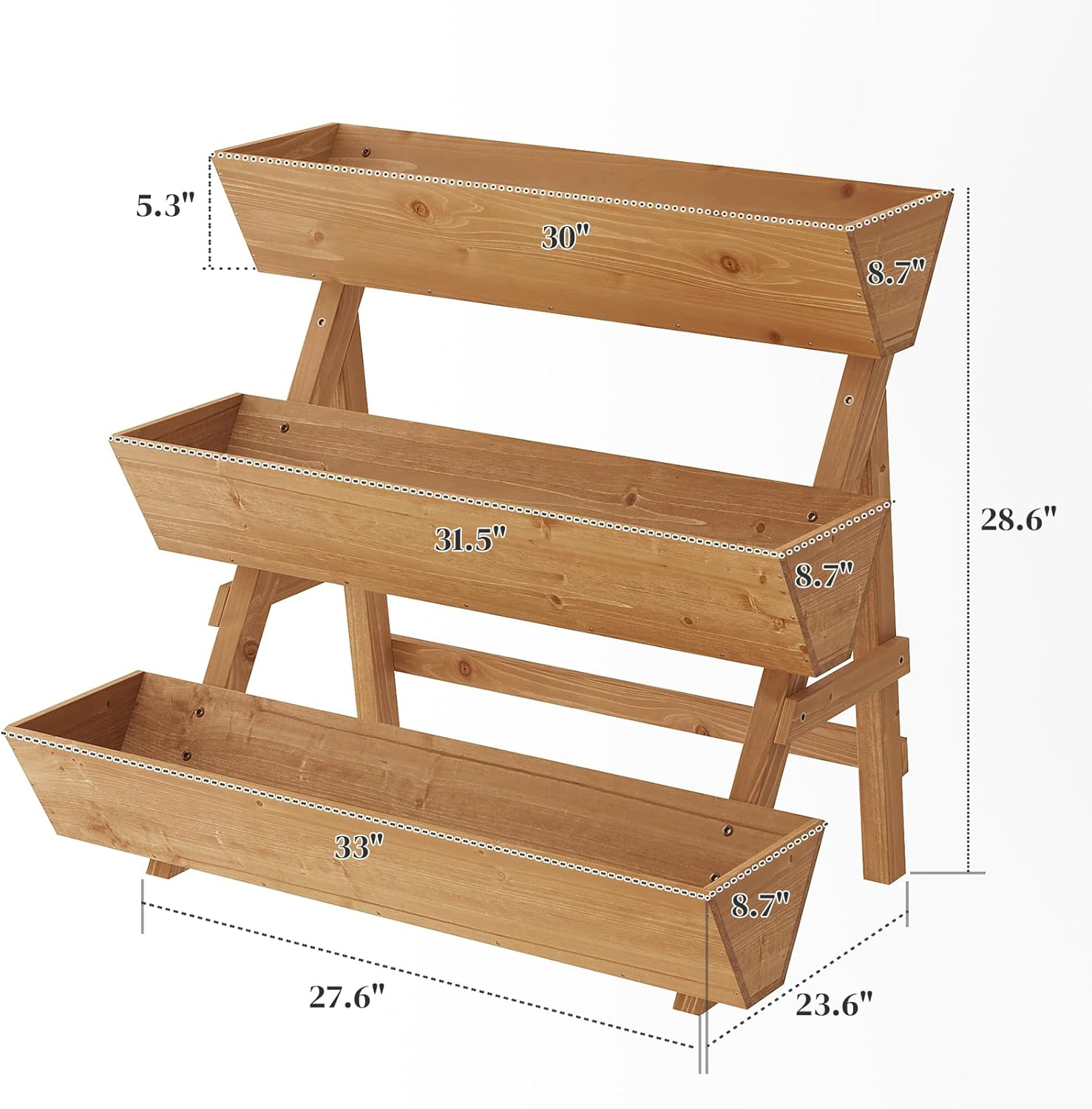 Jardinera Vertical de 3 Nivele - Raised Garden Bed reseña y precio
