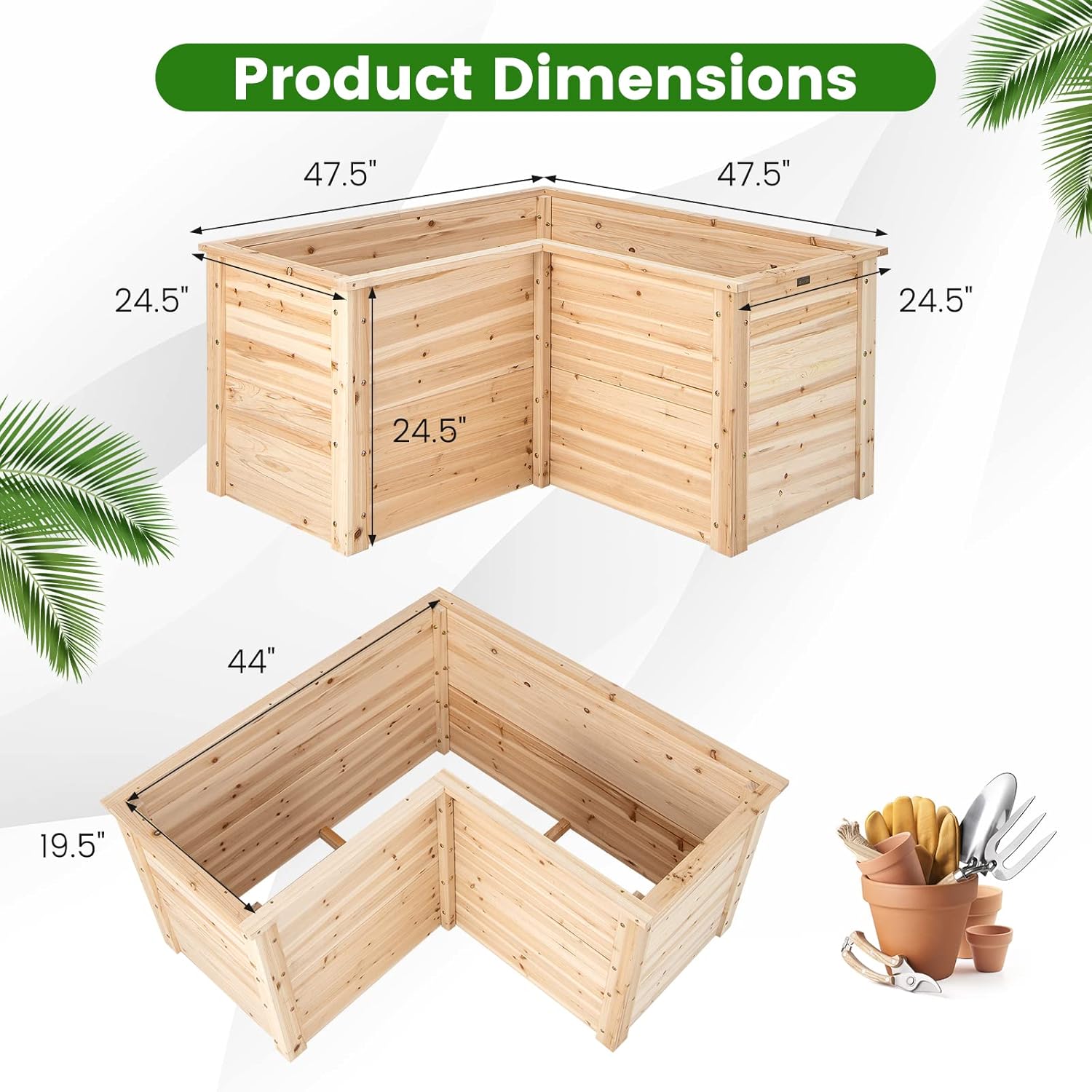 Jardinera Elevada de Madera Ma - Raised Garden Bed reseña y precio