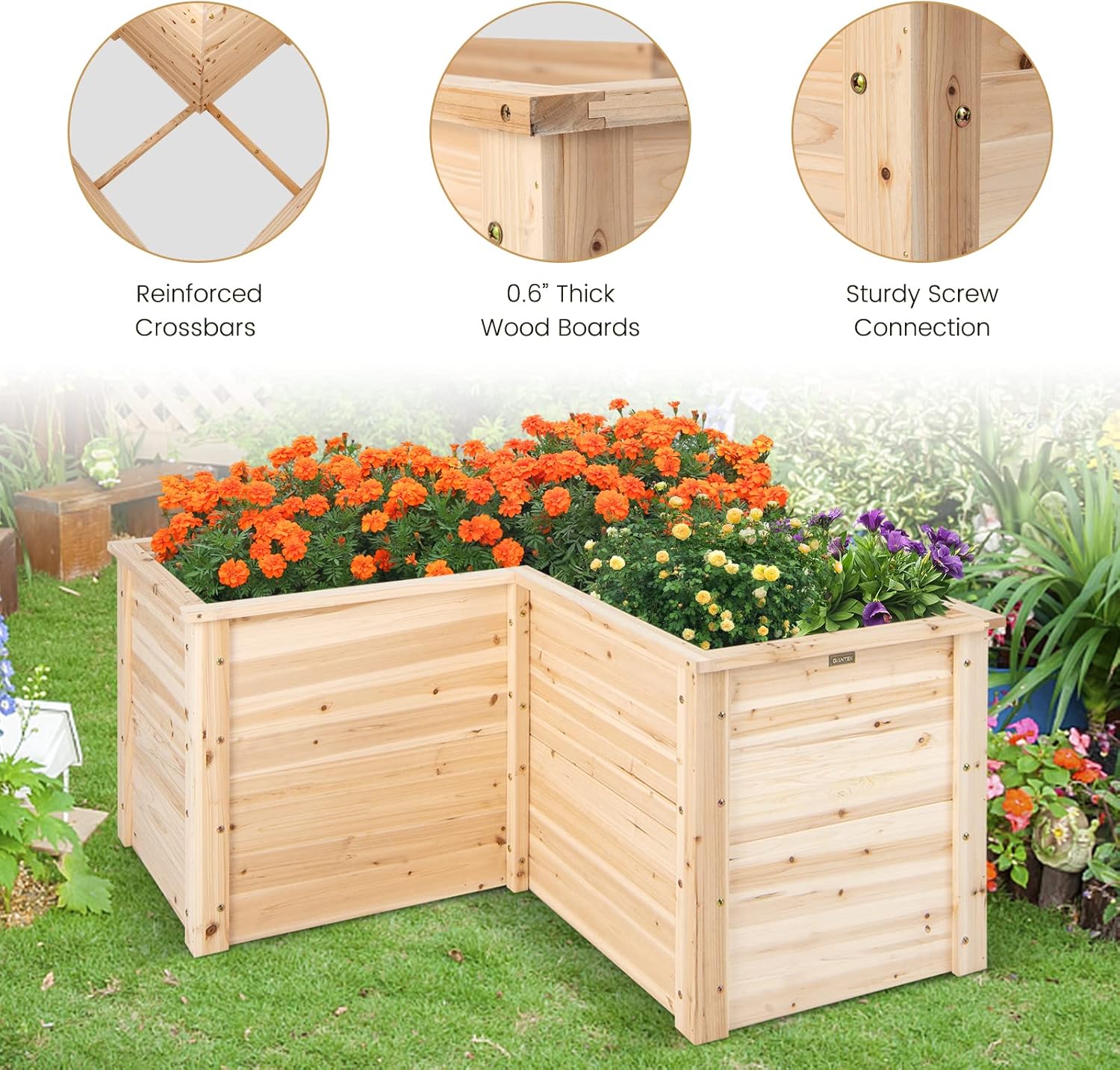 Jardinera Elevada de Madera Ma - Raised Garden Bed reseña y precio