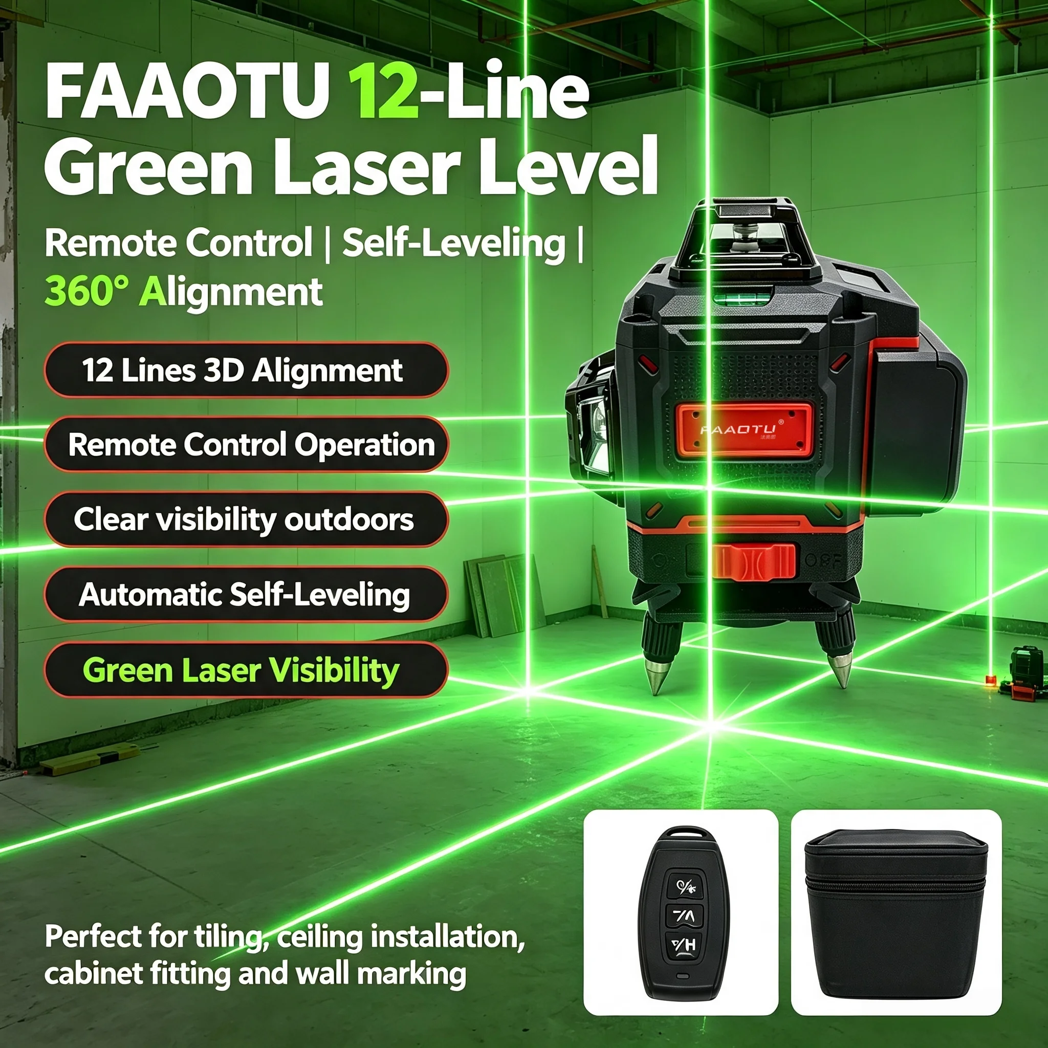 Nivel Láser de Líneas Cruzadas - Vertical Planter reseña y precio