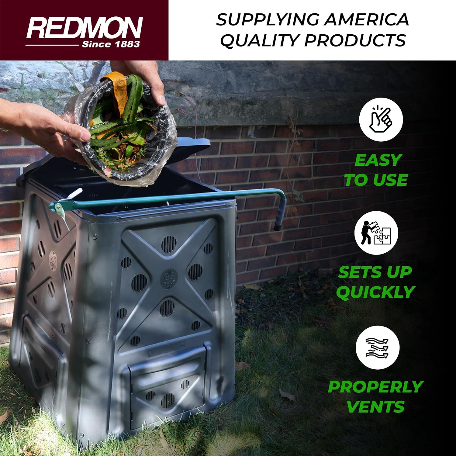 Contenedor de compostaje para  - Compost Bin reseña y precio
