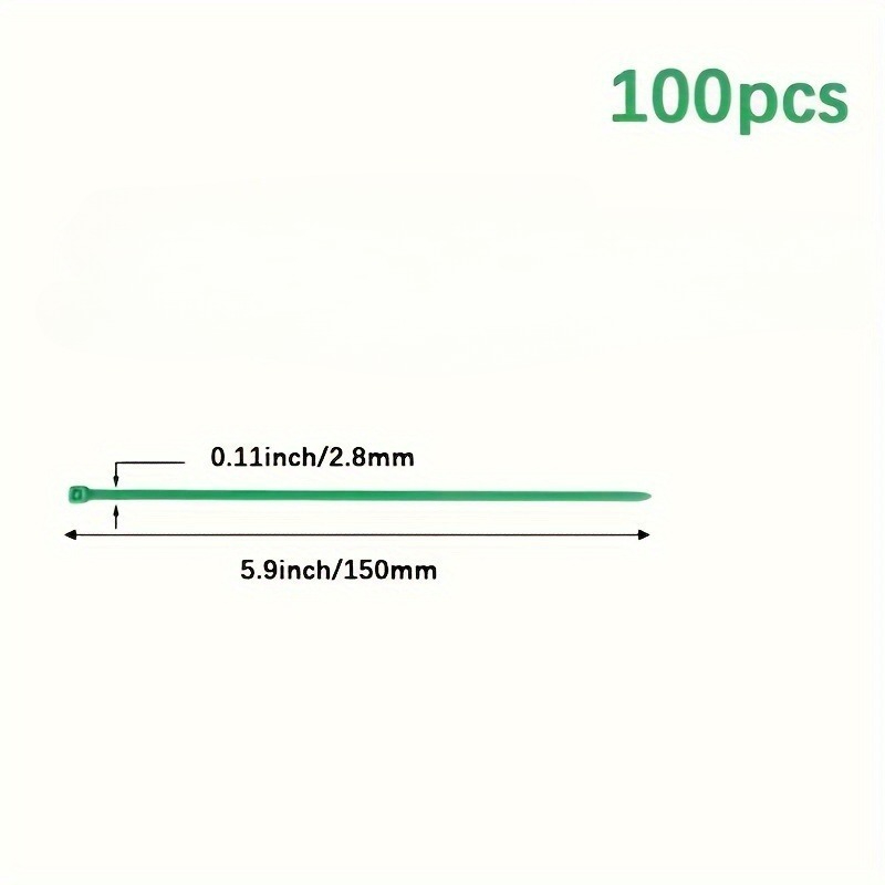 100 piezas de bridas para jard - Plant Pot reseña y precio
