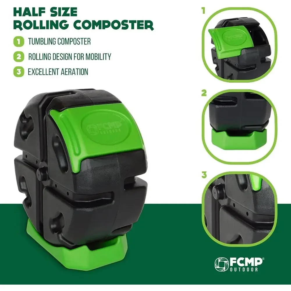 Contenedor de compostaje girat - Compost Bin reseña y precio