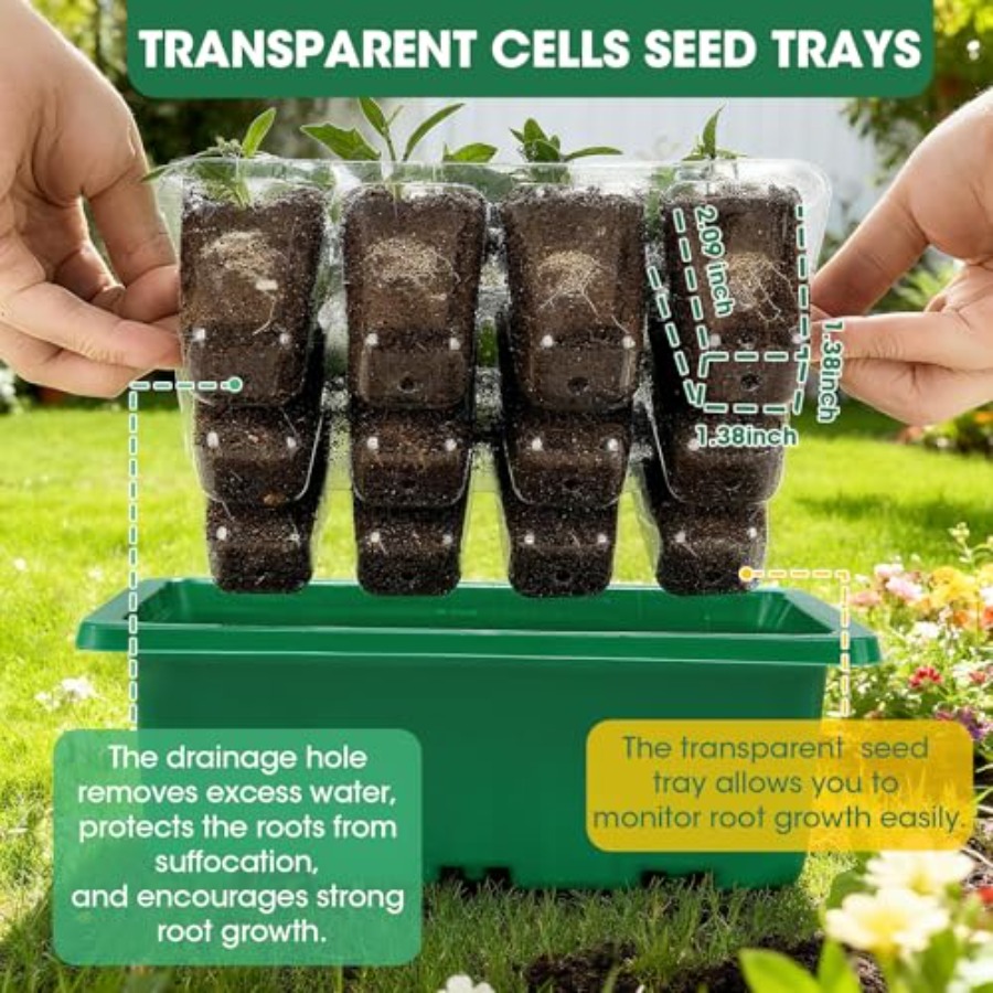 Paquete de 5 Bandejas de Germi - Seed Starter Tray reseña y precio