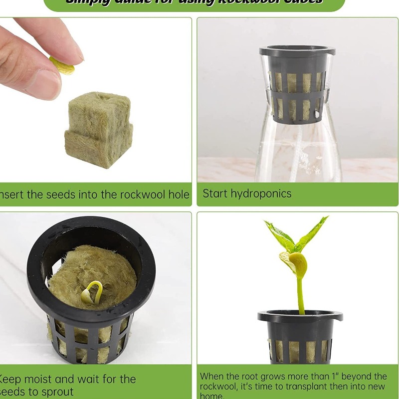 Paquete de 72 cubos de lana de - Hydroponic Kit reseña y precio